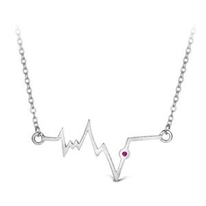 Heartbeat Nurse T400 Sterling Necklace